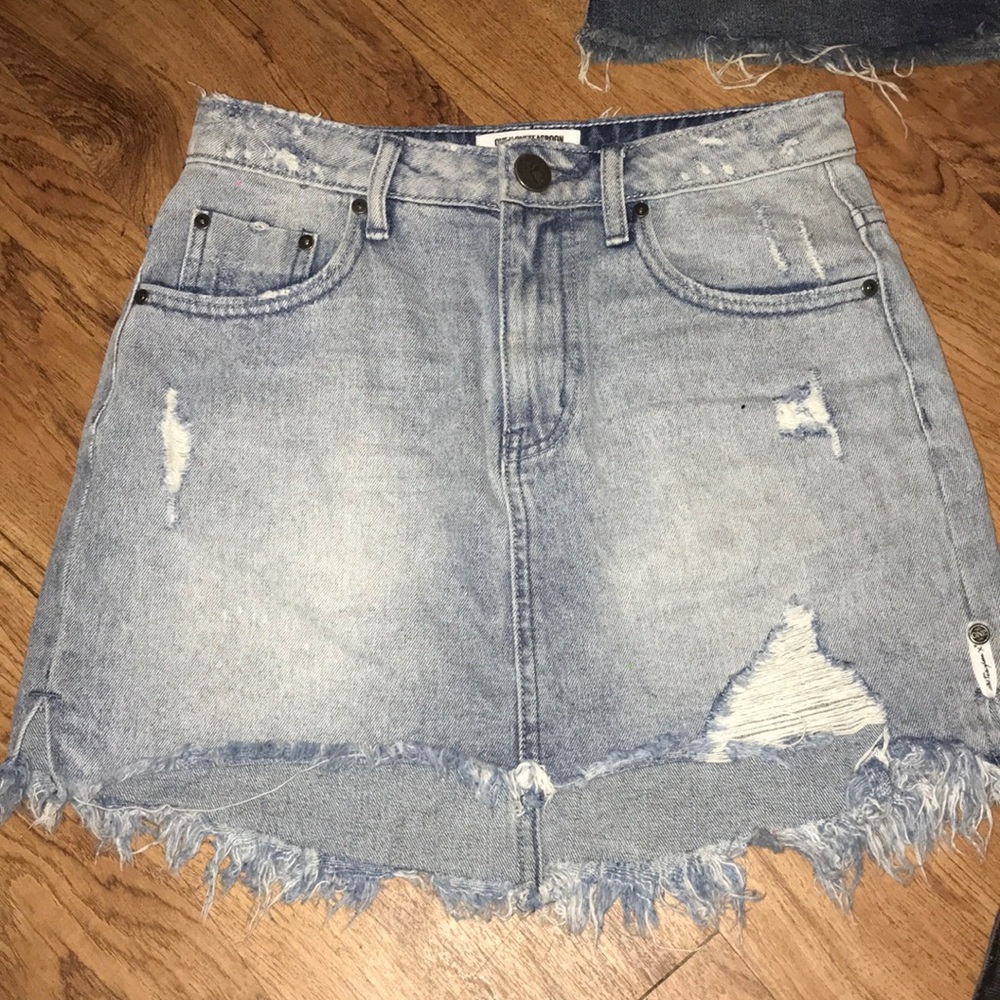 One teaspoon denim skirt
